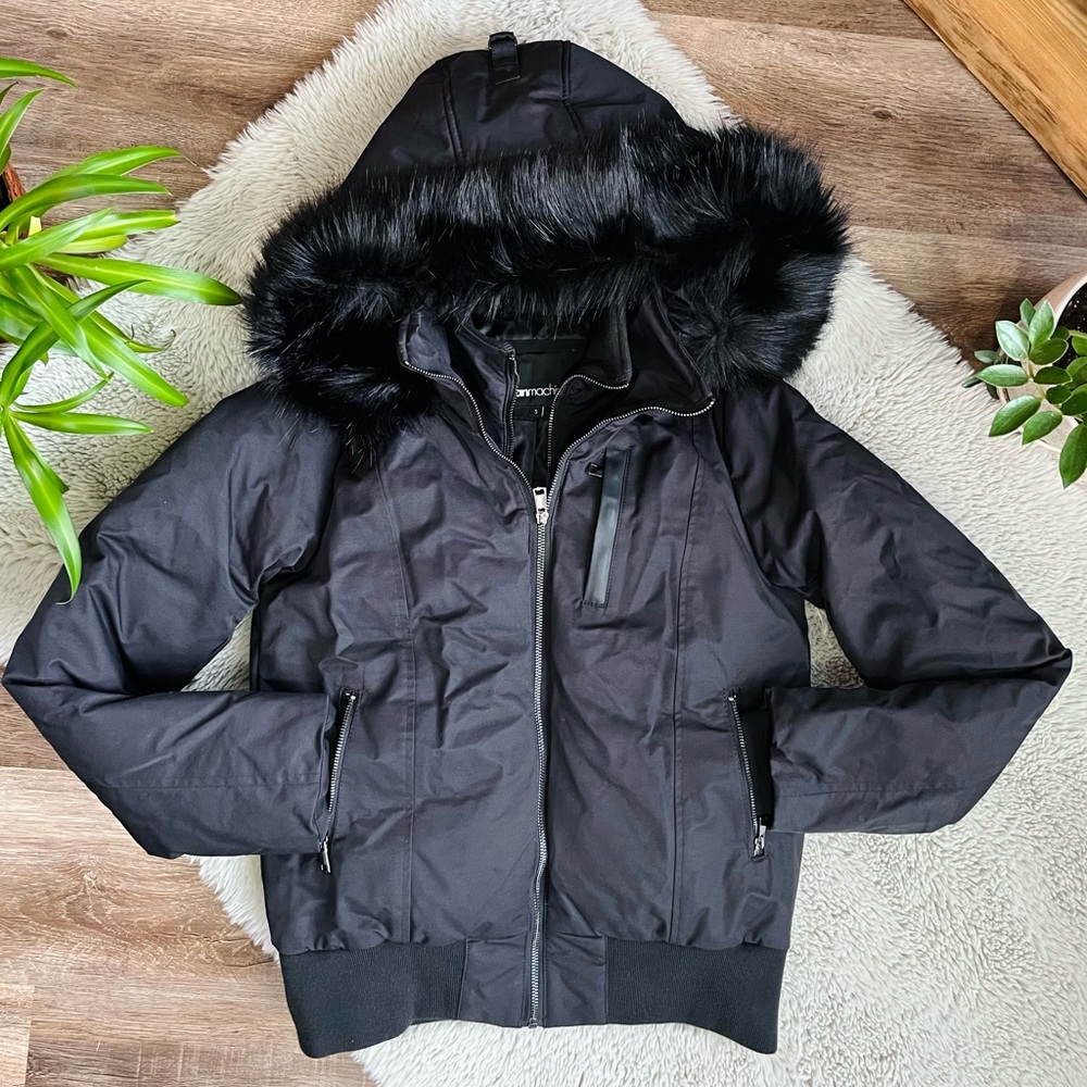 Jean Machine Black Bomber Jacket